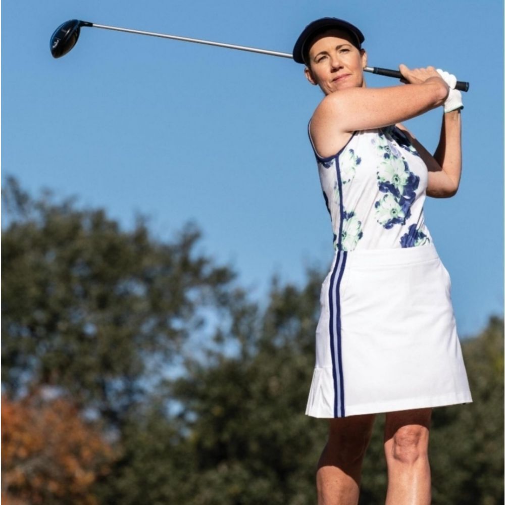 🐢 Lady Hagen Magnolia Pleated Golf Skort, Size 16